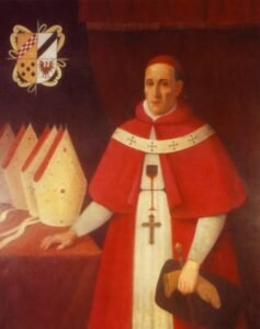 Mons. Diego Morcillo Rubio de Auñón y Manzano, O.SS.T. (1642-1730), Virrei del Perú i arquebisbe de Lima (Perú) Els nostres avantpassats D. Alfonso Morcillo Rubio de Auñón y Dª María Manzano foren pares d'un infant a qui posaren el nom de Diego Morcillo Rubio de Auñón y Manzano, nascut dia 3 de gener de 1642 a Villarrobledo, Toledo. De jove es va fer religiós, i va entrar a l'Orde de Trinitaris Descalços, a Toledo. Estudià a Alcalá de Henares, on també hi exercí de professor. L'any 1701 fou nomenat bisbe de León (Nicaragua). I l'any 1708 fou promogut a bisbe de La Paz (Charcas), Diòcesi que l'any 1714 fou elevada a Arxidiòcesi, i el nostre parent fou nomenat el primer arquebisbe de La Plata (a Charcas), que actualment és una de les ciutats més importants de Bolívia, i seu del govern de l'estat. I finalment, el 1723, fou nomenat arquebisbe de Lima (Perú), càrrec que ocupà fins a la seva mort. Al mateix temps també fou nomenat virrei del Perú, en dues ocasions, pel rei Felip V d'Espanya. Mentre els membres de la nostra ascendència per part dels Morcillo eren reconeguts pel primer rei borbònic, els membres de la nostra família Vallbona eren desterrats. Així és la tragicomèdia Mons. Diego Morcillo (1642-1730), Virrei del Perú i arquebisbe de la vida i de les famílies. de Lima (Perú), fill i germà dels nostres avantpassats comuns